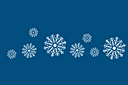 Sneeuwvlok rand - sjablonen met sneeuw en vorst