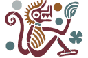 Aap Inca - stencils van het oude amerika