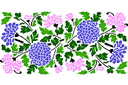 Chrysantenmotief - stencils met tuin- en veldbloemen