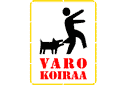 Pas op voor hond 02 - stencils met verschillende symbolen