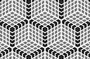 Rubiks kubus - muursjablonen met herhalende patronen