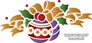 Kerstballen - sjabloon voor decoratie