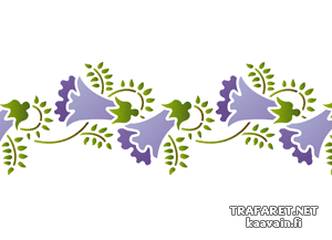 Volksklokjesbloem B (Stencils met tuin- en veldbloemen)