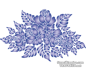 Gzhel-patroon 012 - sjabloon voor decoratie