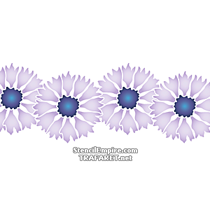 Korenbloem bloemen - sjabloon voor decoratie