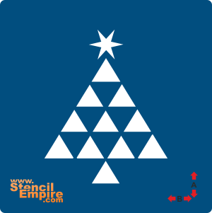 Kerstboom 2 - sjabloon voor decoratie
