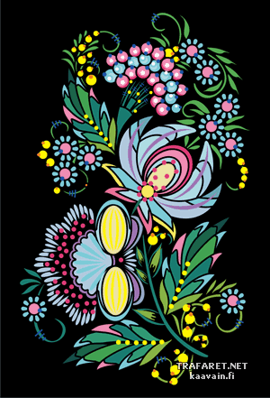 Petrikovskaja schilderij 04 - sjabloon voor decoratie