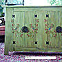 Vintage ladekast - garderobes, banken, tafels enz. versierd met sjablonen